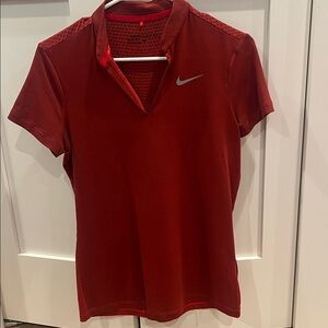 Nike Crimson Athletic Polo